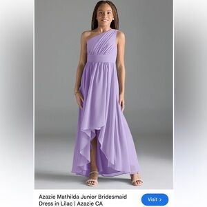 Azazie Lavender High Low Dress